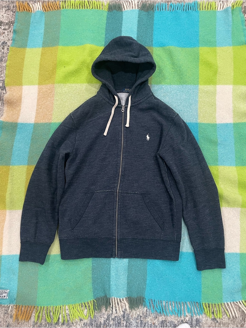 Polo Ralph Lauren Full Zip Dark Grey Sweatshirt Hoodie